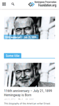 Mobile Screenshot of hemingwaypreservationfoundation.org